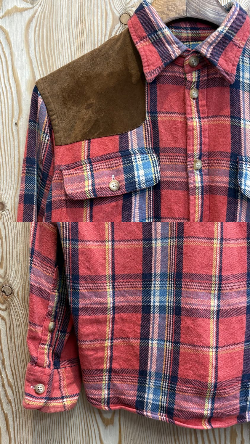 폴로 랄프로렌 숄더 패치 플란넬 셔츠 상품이미지3