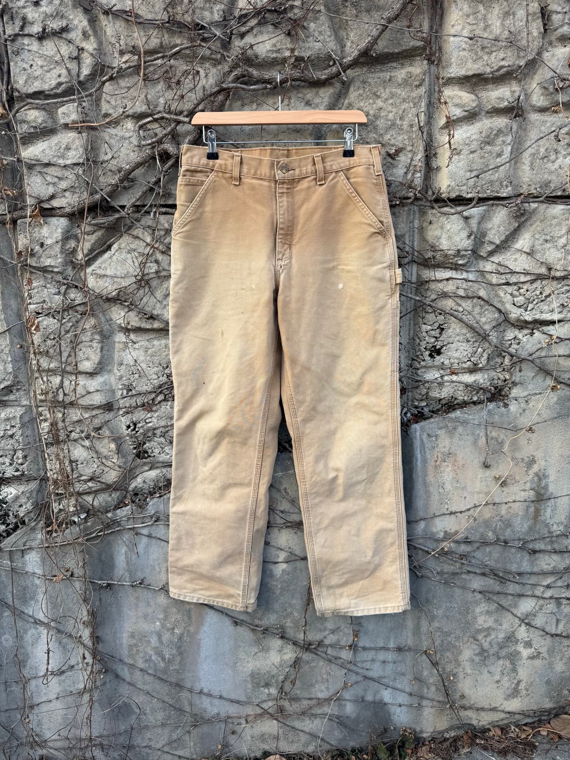 칼하트 빈티지 b11 브라운 싱글니 카펜터 워크 팬츠 32 상품이미지1