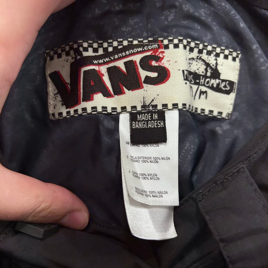 반스 와이드핏 사선포켓 카고 보더 트랙팬츠 상품이미지3