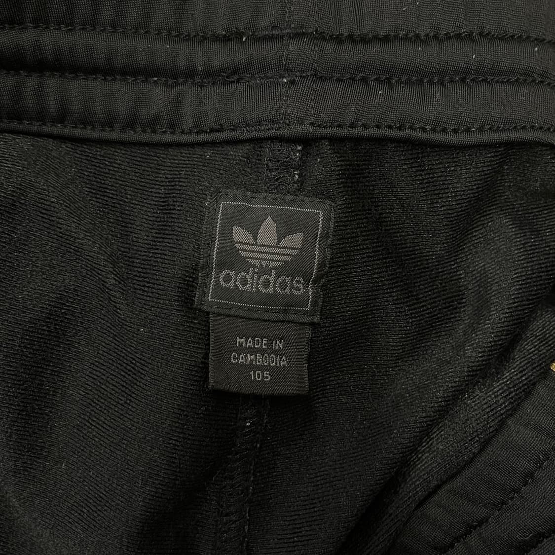 [정품/105] 아디다스 삼선 트레이닝 바지 블랙 골드 상품이미지4