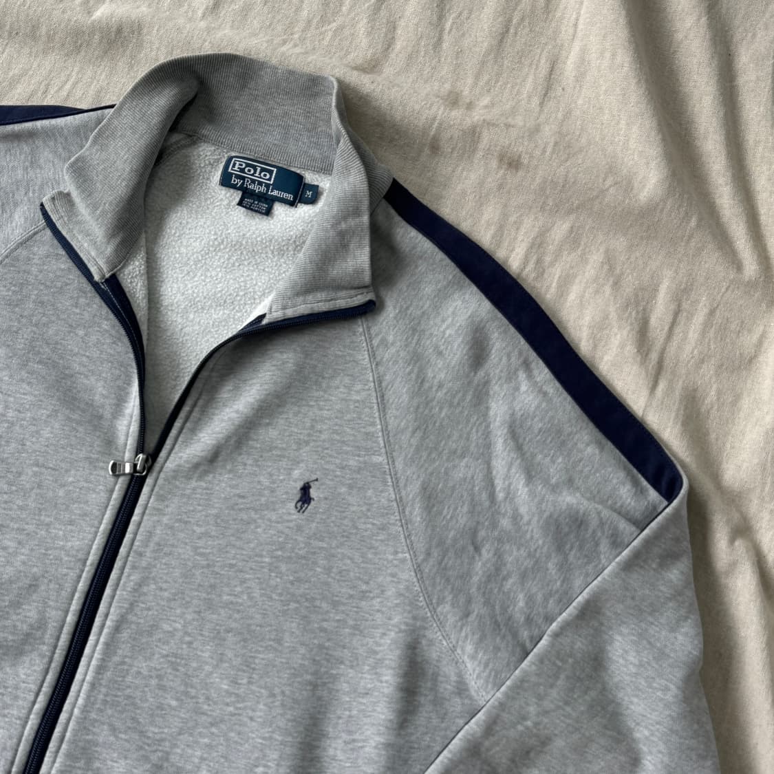  폴로랄프로렌 빈티지 사이드라인 그레이 집업 자켓 M 상품이미지2