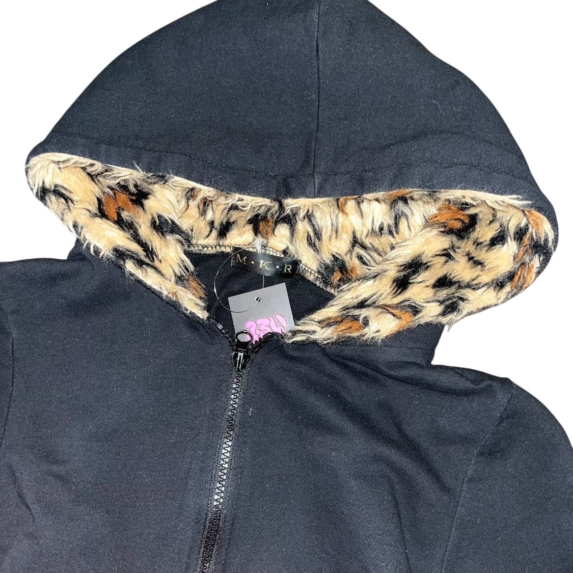 M.K.R 엠케이알 호피퍼십자 프린팅 후드집업 펑크갸루y2k 상품이미지5