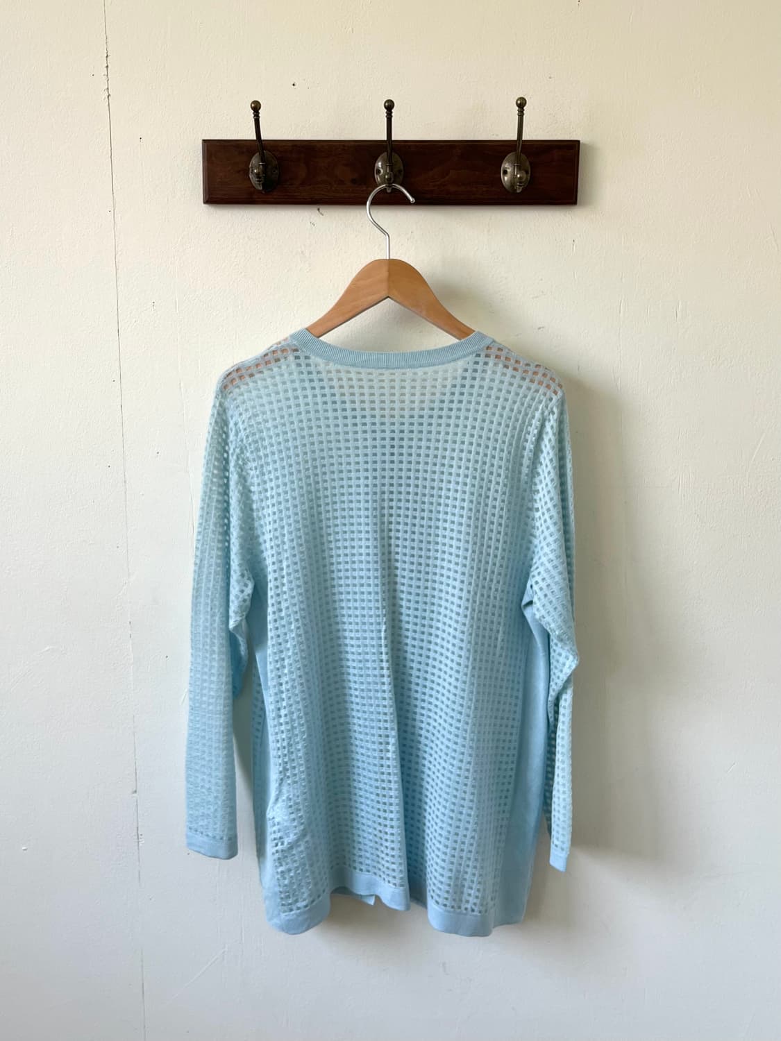 DoCLASSE 스카이 블루 시스루 가디건 상품이미지2