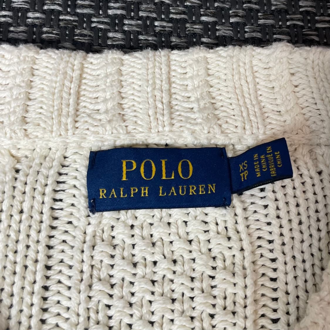 폴로랄프로렌 크림 투포켓 케이블 니트 가디건 XS 상품이미지4