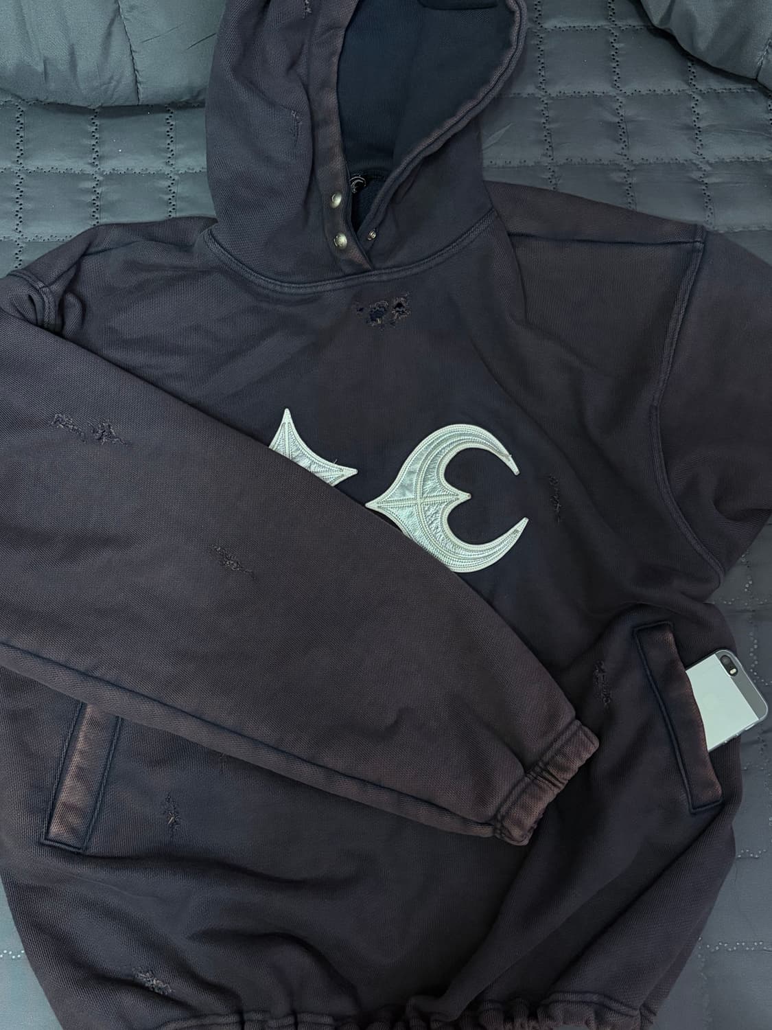 떠그클럽 락후디 네이비 2size M 상품이미지1
