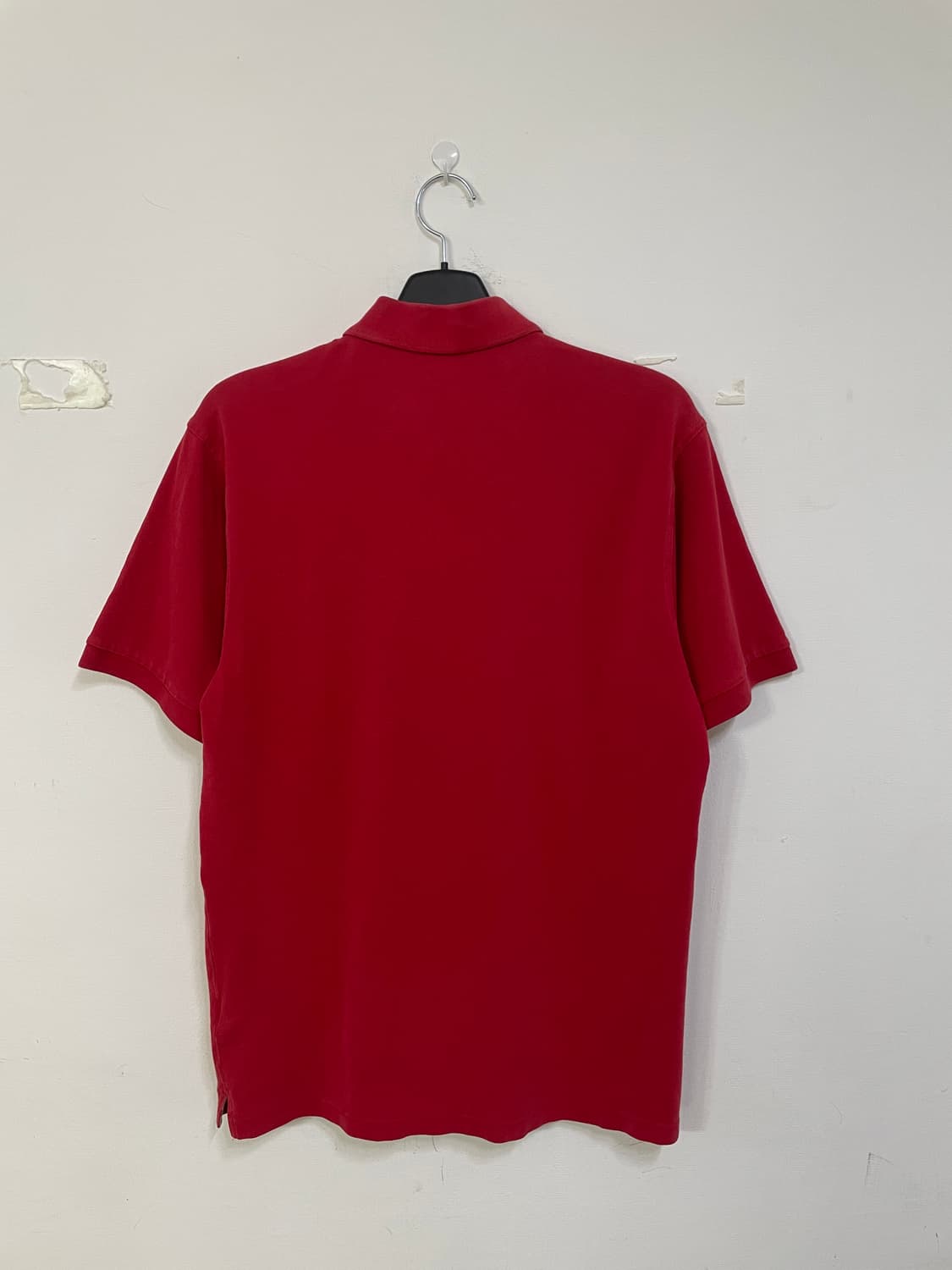 버버리 레드 반팔 폴로 티셔츠 상품이미지3