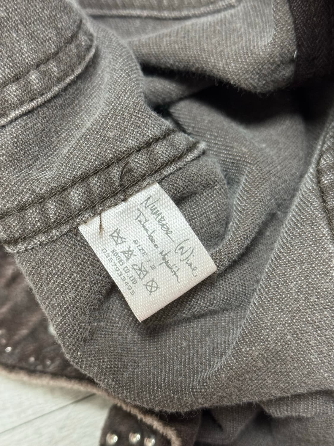 넘버나인 / 03aw 잼스톤 스터드 비즈 트러커 자켓 / 2 상품이미지9