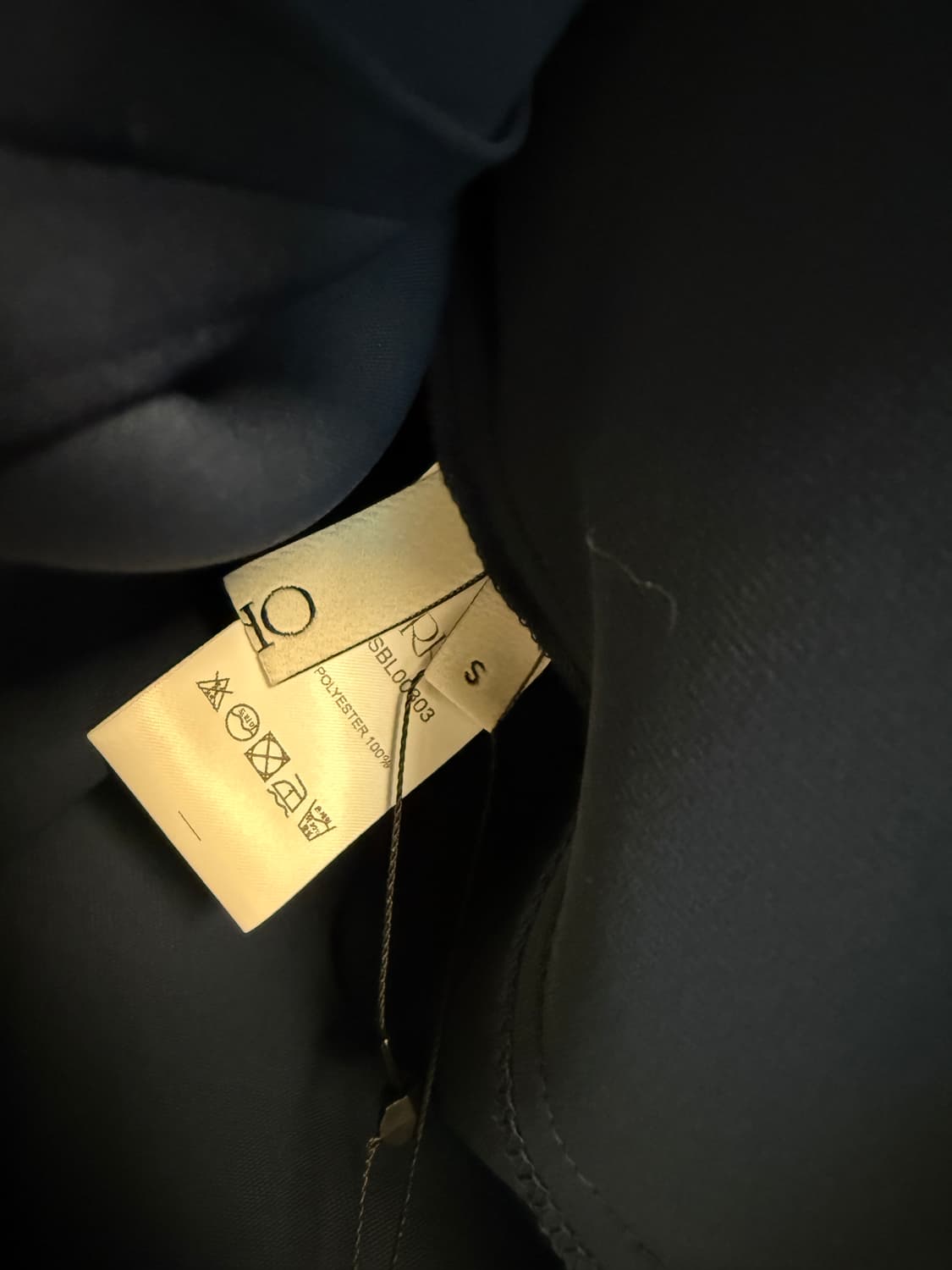 새상품) orr 루블라우스 네이비 S 상품이미지6