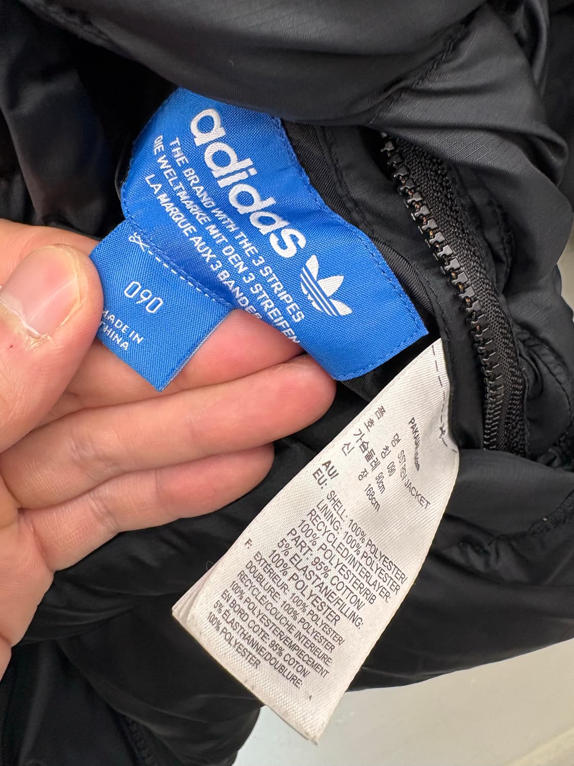 아디다스 빈티지 흰검 리버시블 숏패딩 상품이미지8