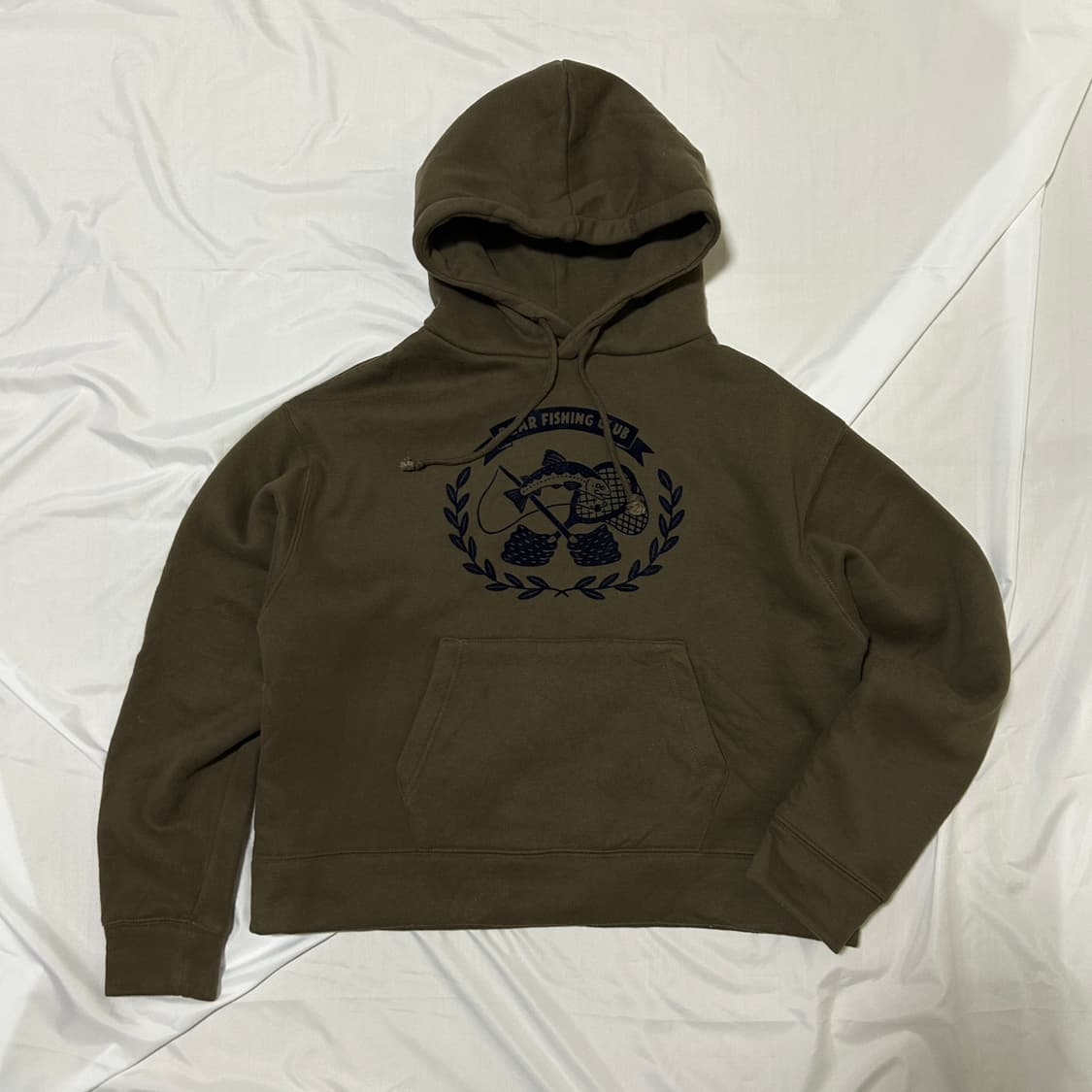 빈티지 Merlot 브라운 기모 후드티 상품이미지3