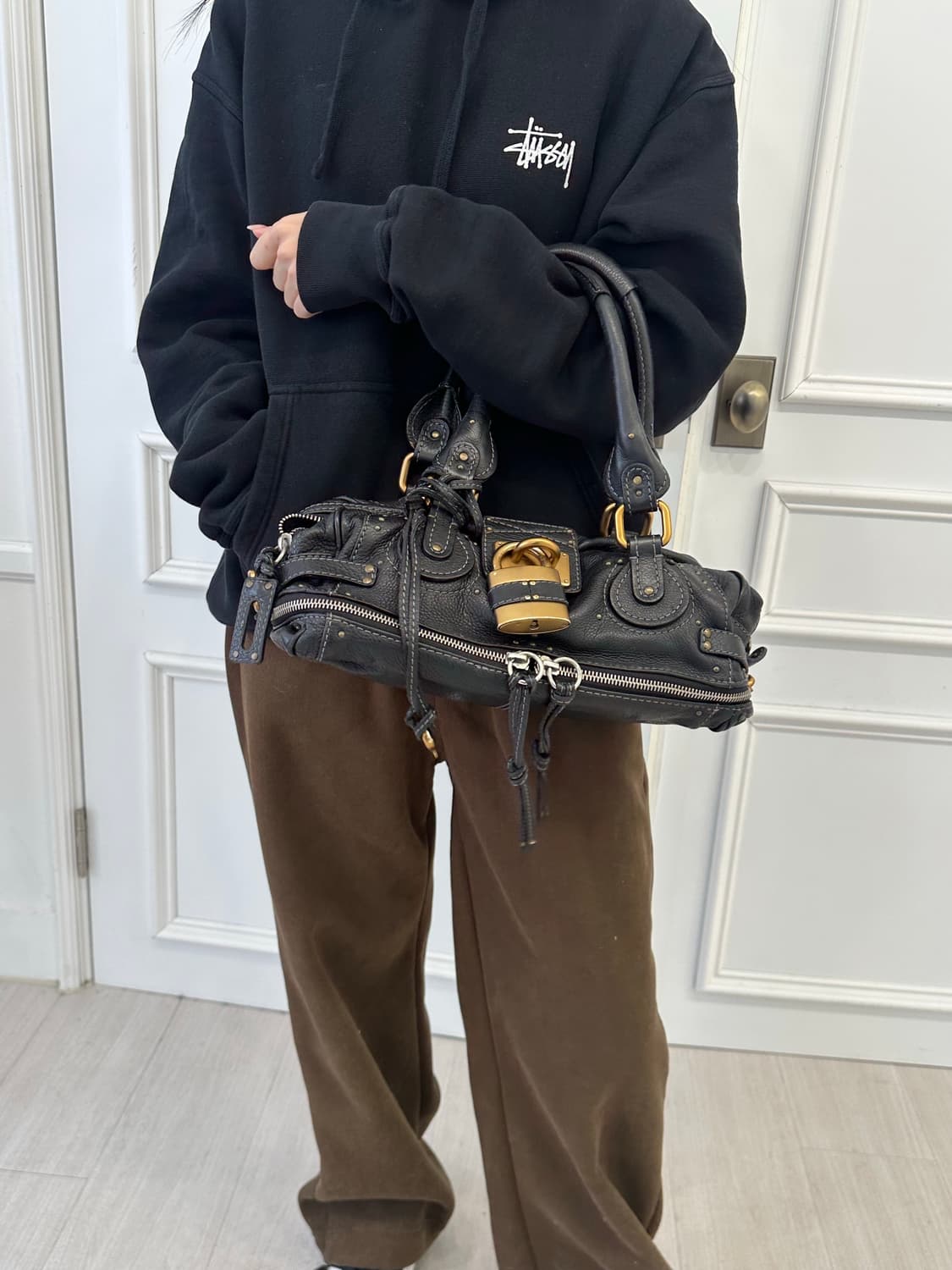 [A+ 정품] 끌로에 패딩턴백 블랙 금장 상품이미지6