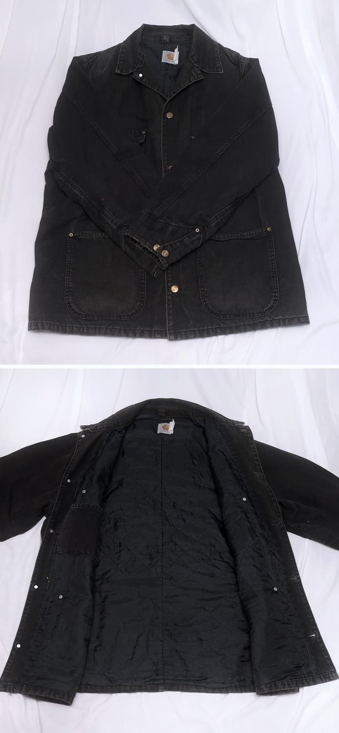 칼하트 OG 초어 코트 자켓 블랙 샌드스톤 (XL / 105+) 상품이미지3