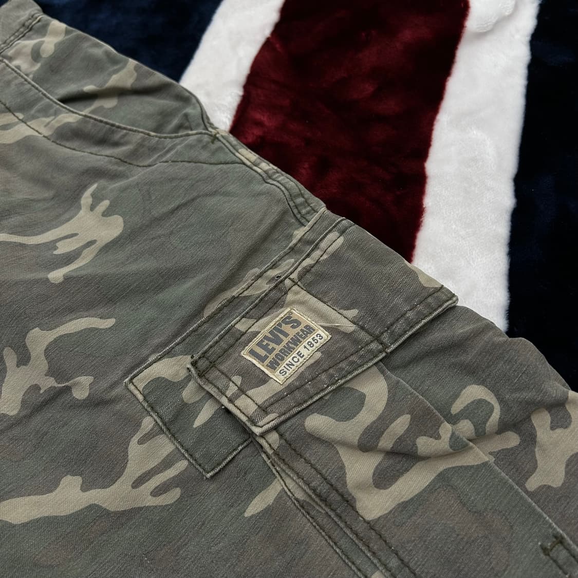 [30]리바이스 카모플라쥬 카고 워크반바지 상품이미지1