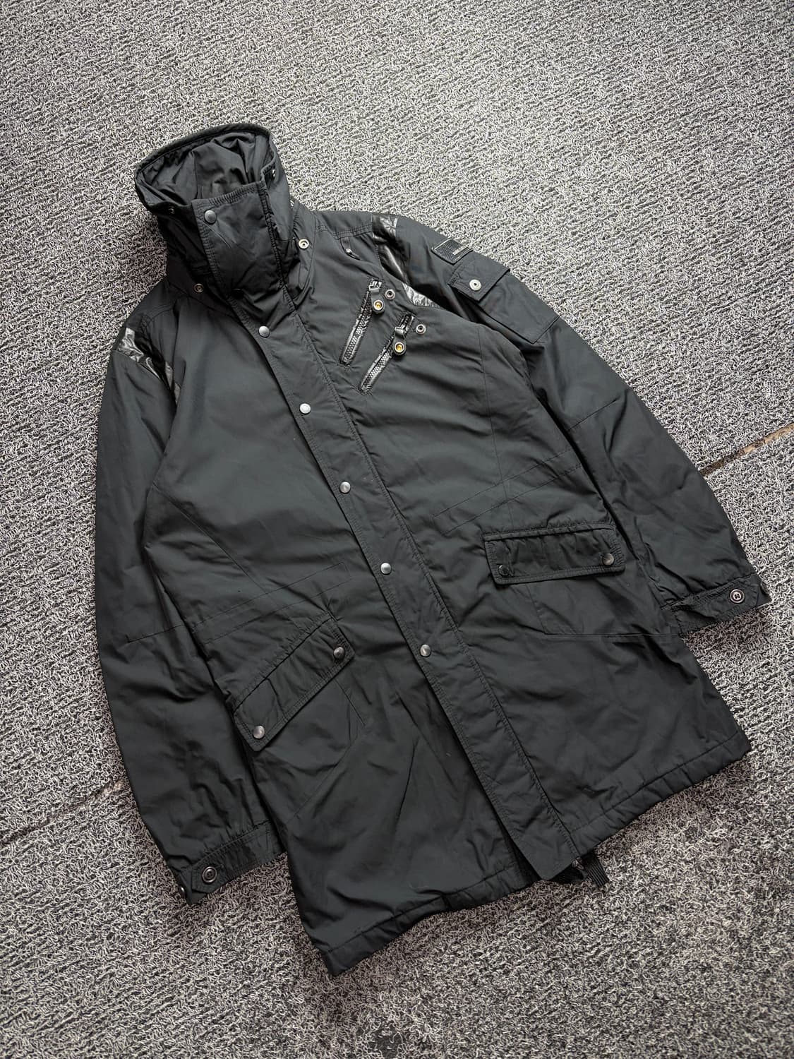 00s 디젤 해체주의 투웨이 하이넥 패치로고 야상 2765 상품이미지1