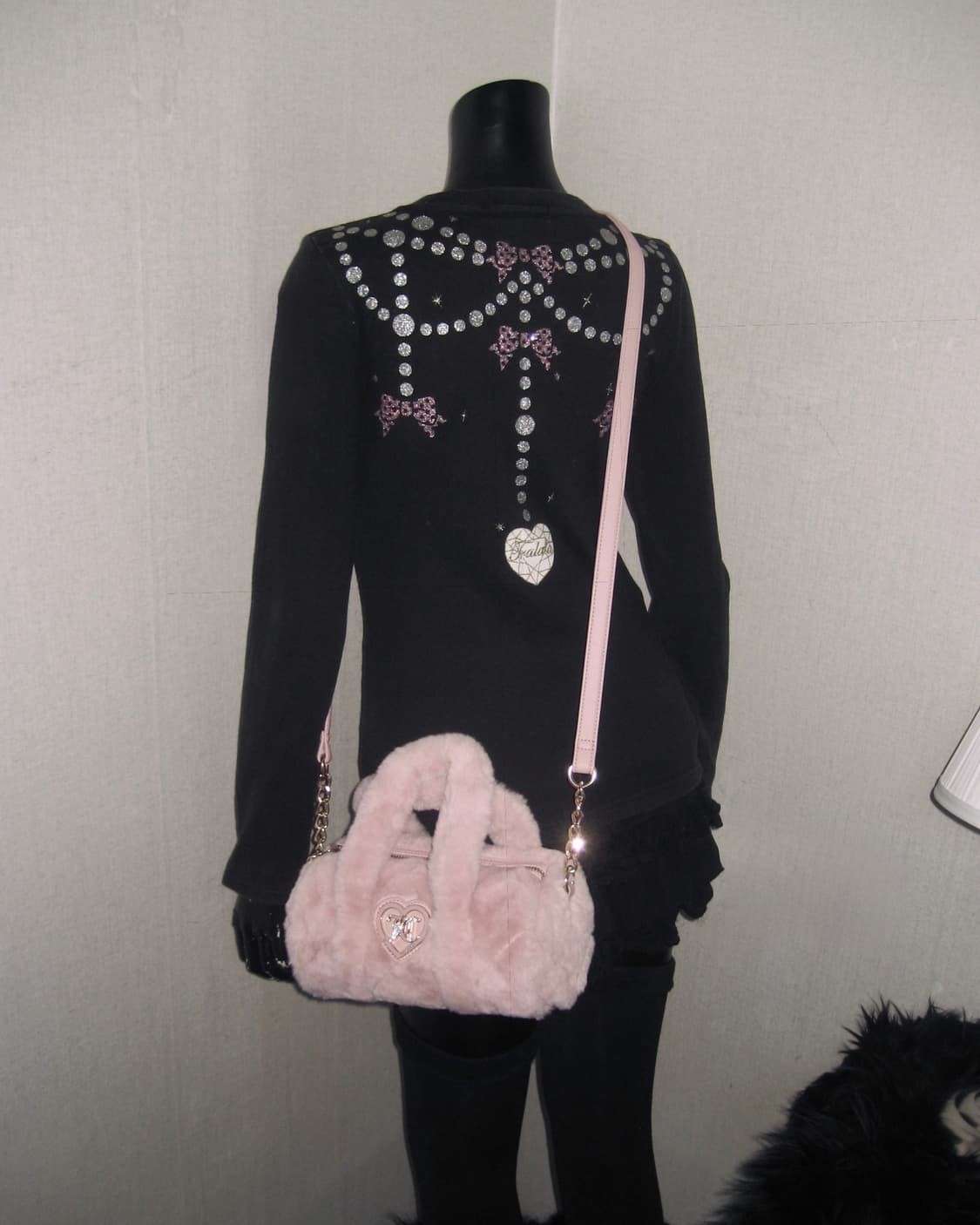 트랄라라 TRALALA 글리터 프린팅 롱슬리브 탑 히메갸루 상품이미지5