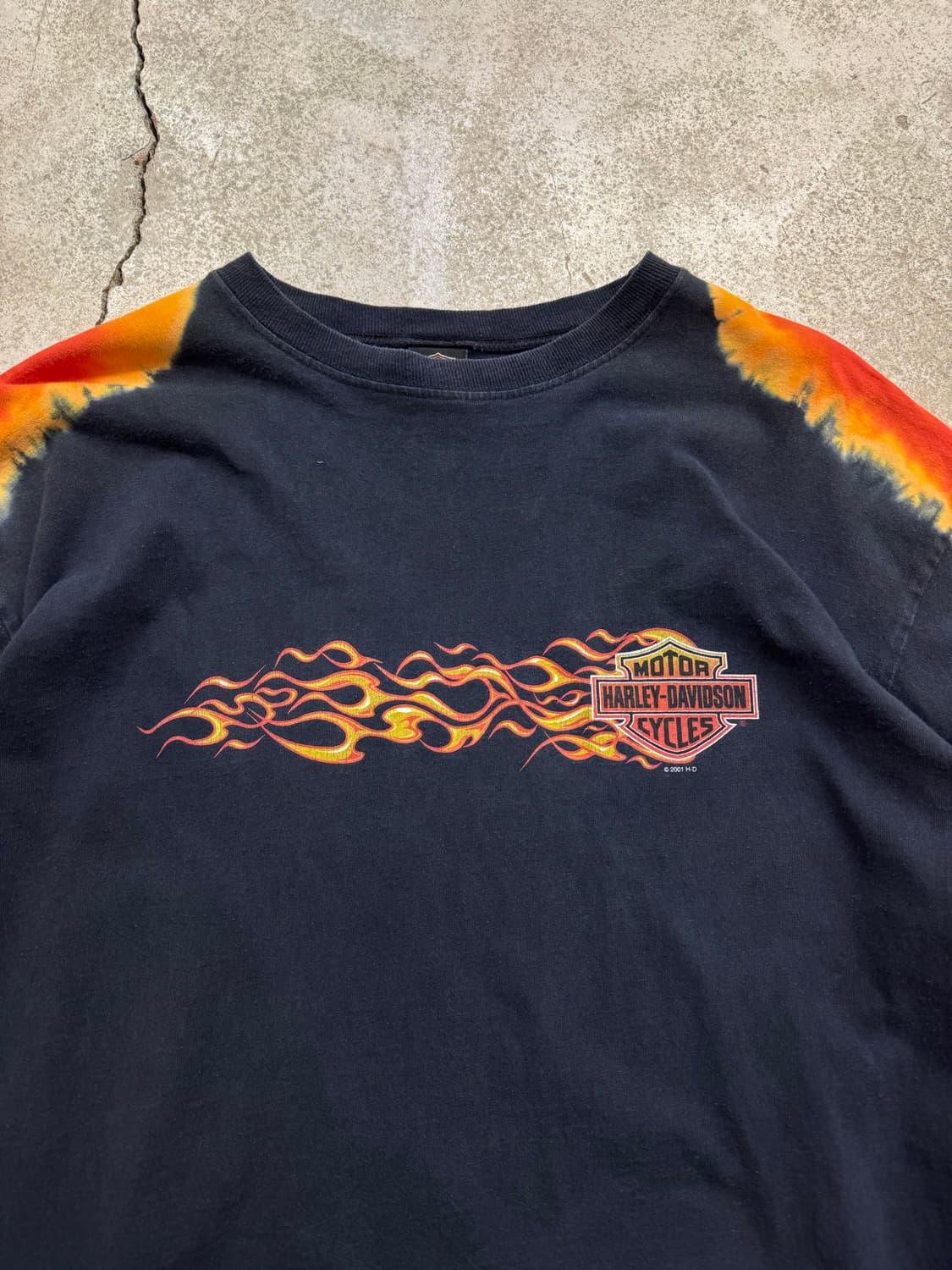 00s 할리데이비슨 플레임 타이다잉 롱슬리브  상품이미지3