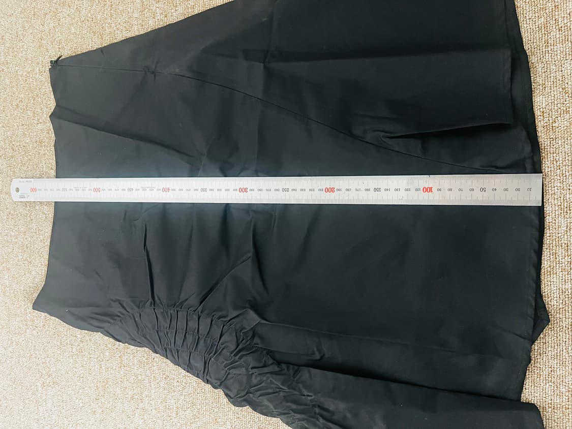 론론 미들 언발란스 블랙 스커트 상품이미지4