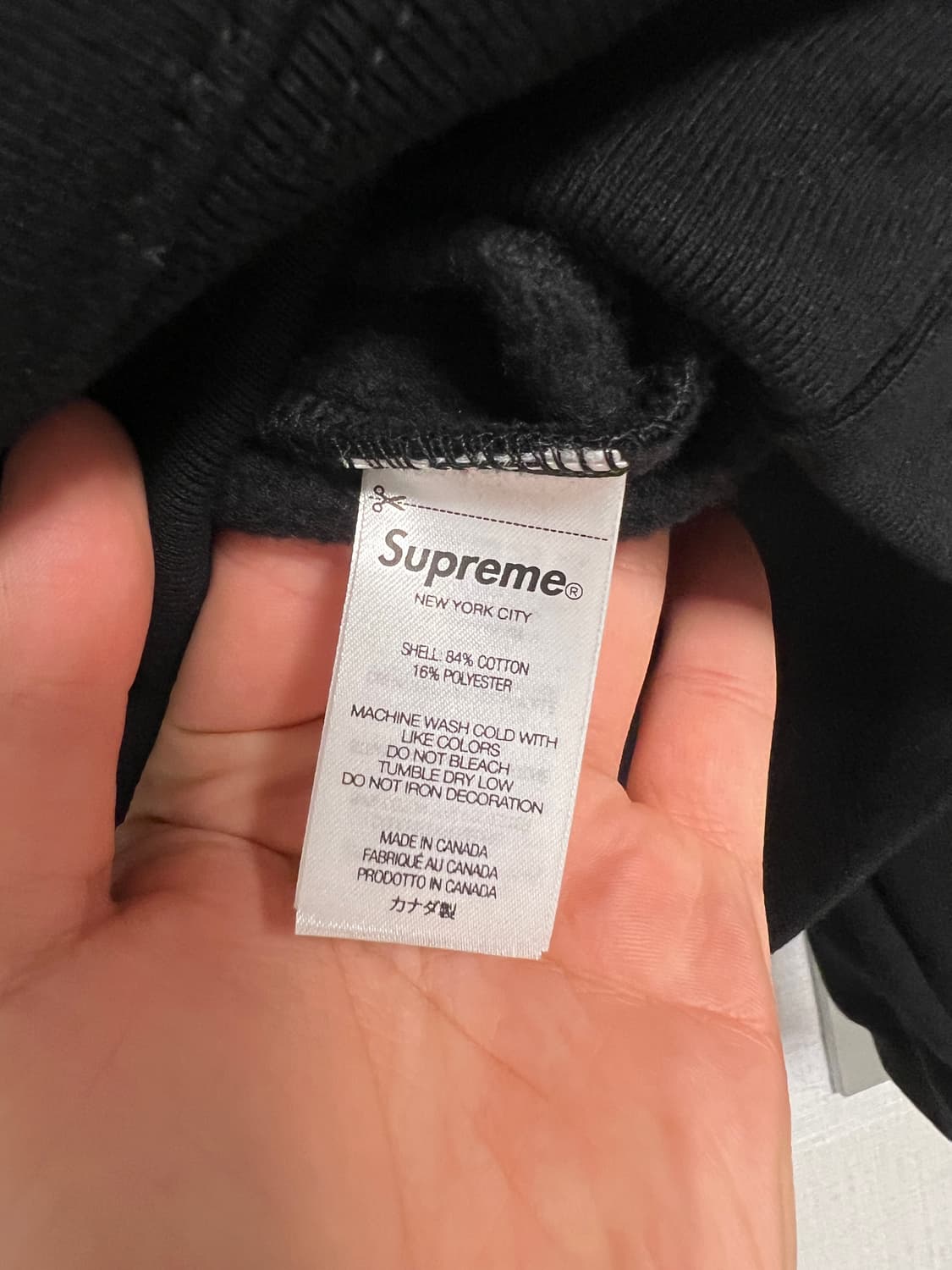 슈프림 스몰 박스 후드 스웨트셔츠 블랙 - 25FW, M size 상품이미지5