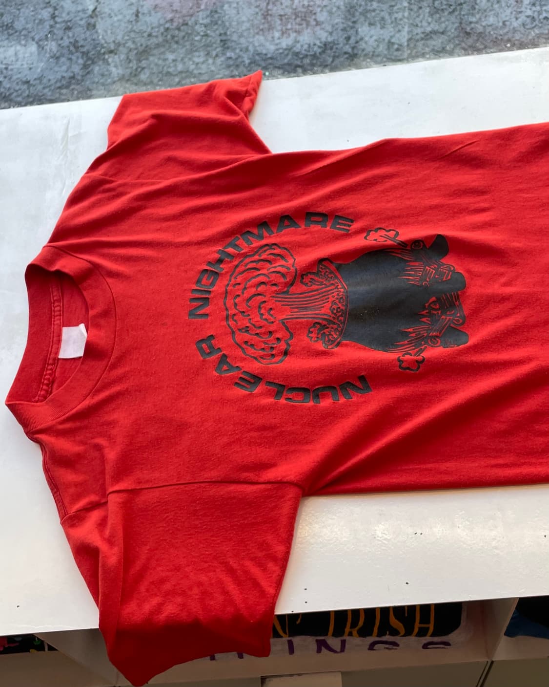 80s USA ‘Nuclear nightmare’☢️ T-shirt  상품이미지9