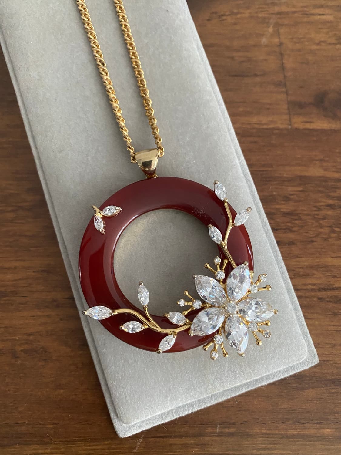 빈티지 악세서리 큐빅 펜던트 목걸이 상품이미지3