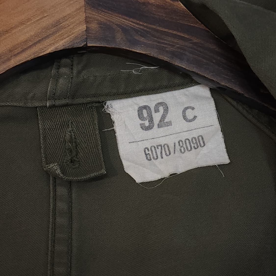 빈티지 프랑스군 m64 밀리터리 모즈파카 올리브 그린 페이딩 92C 상품이미지9