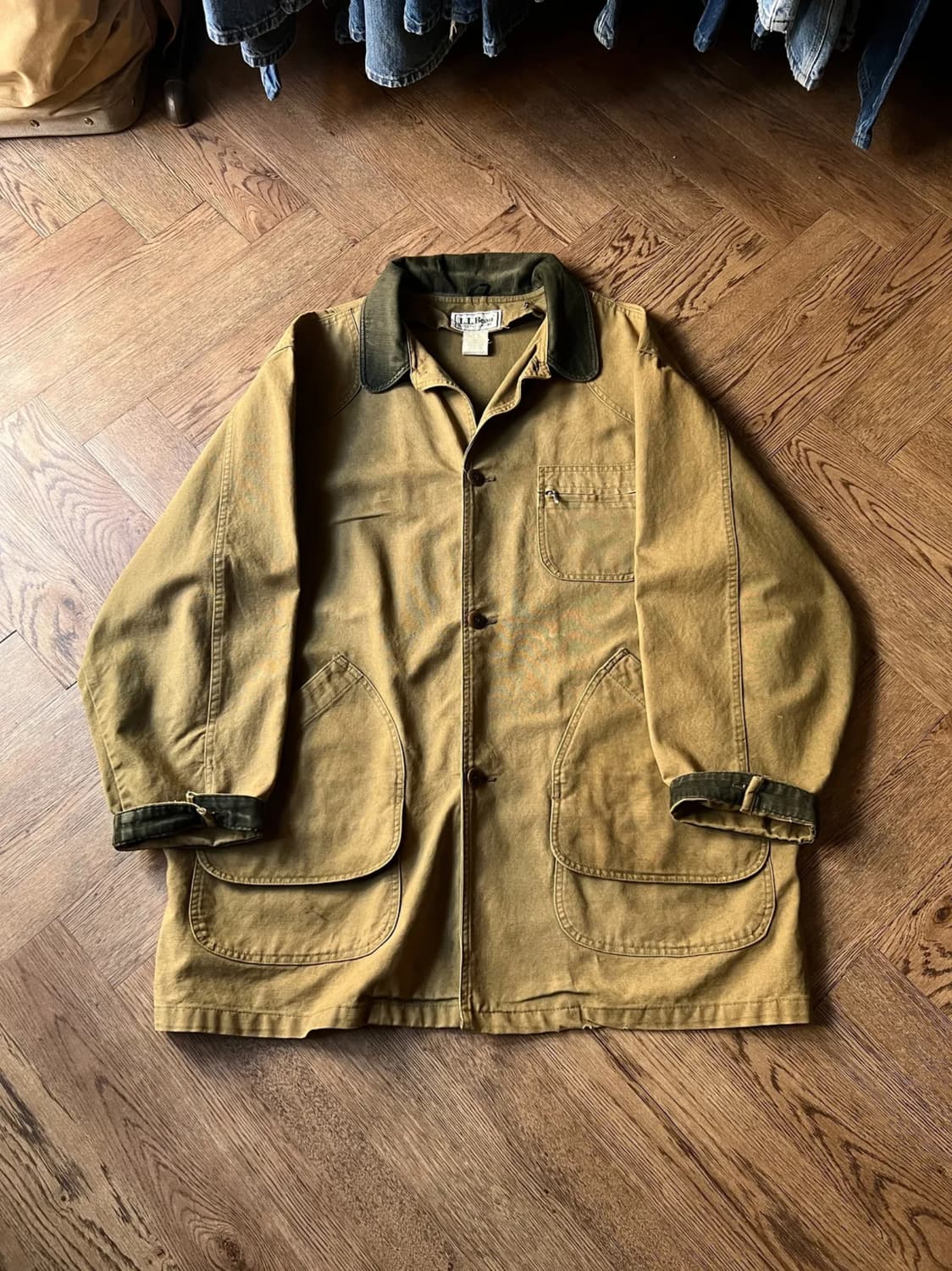 [2XL]90's 엘엘빈 Made in USA 썬페이딩 헌팅 자켓 상품이미지1