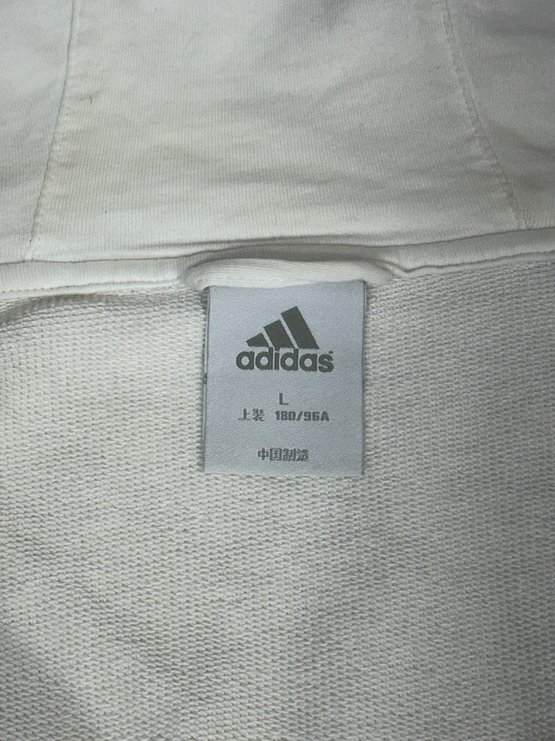 아디다스 블랙 삼선 화이트 후드집업 트랙탑 져지 L 상품이미지7