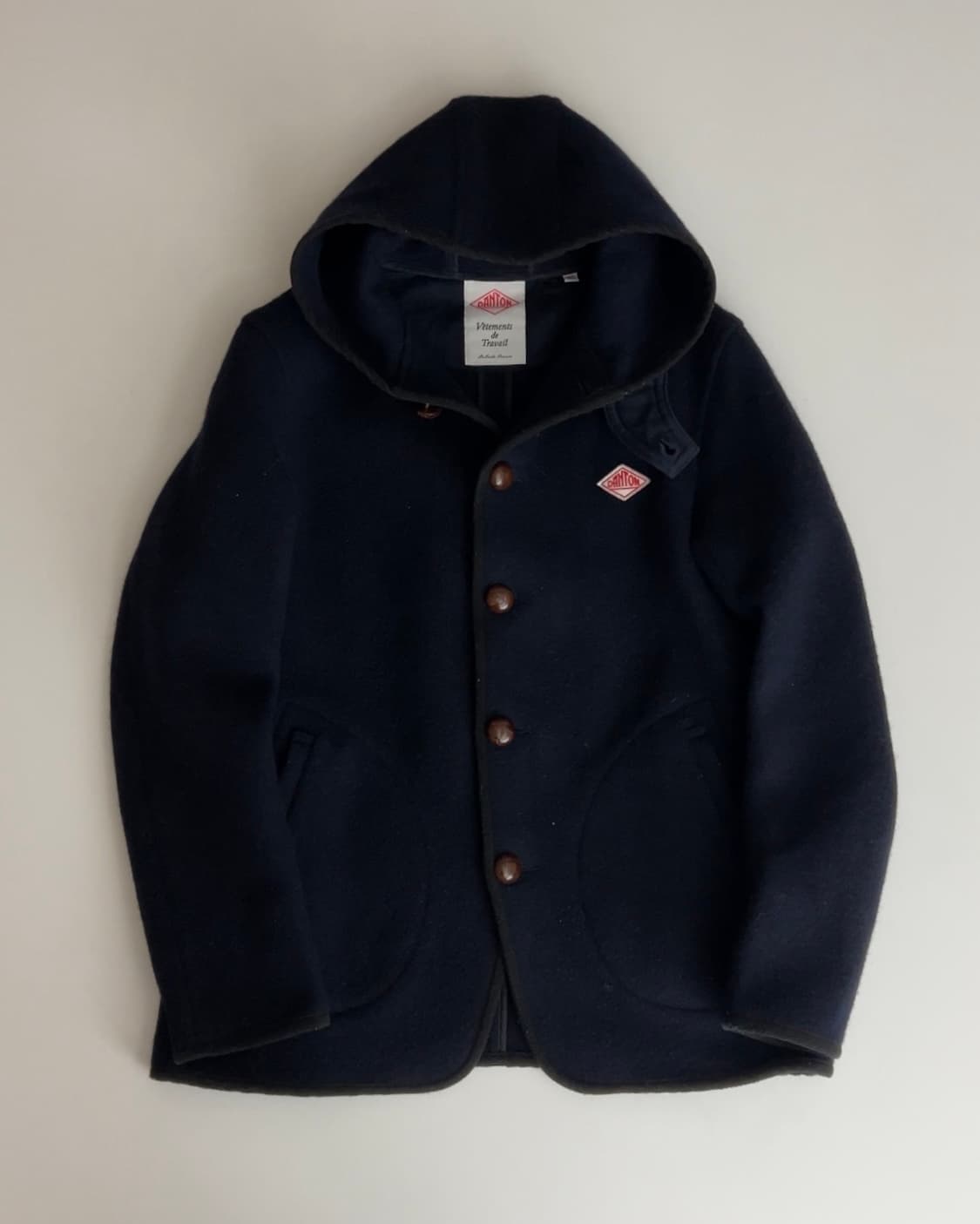 단톤 여성 후드 울 모사 자켓 42 상품이미지1