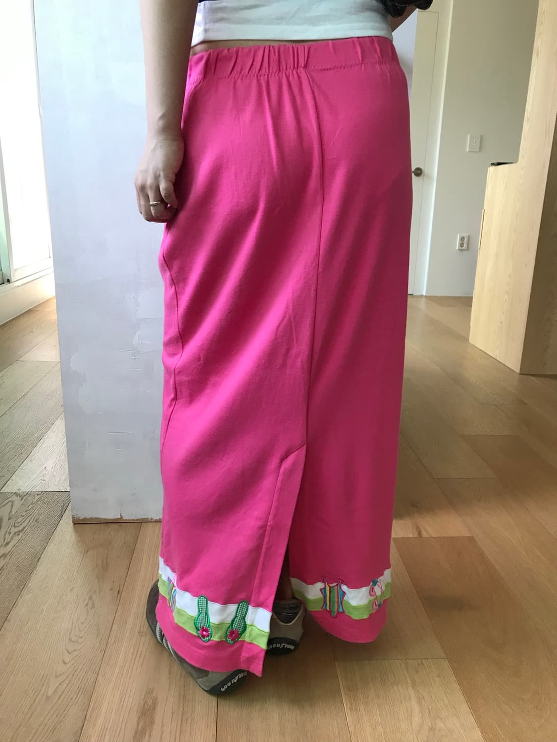 vintage pink pattern skirt  상품이미지8