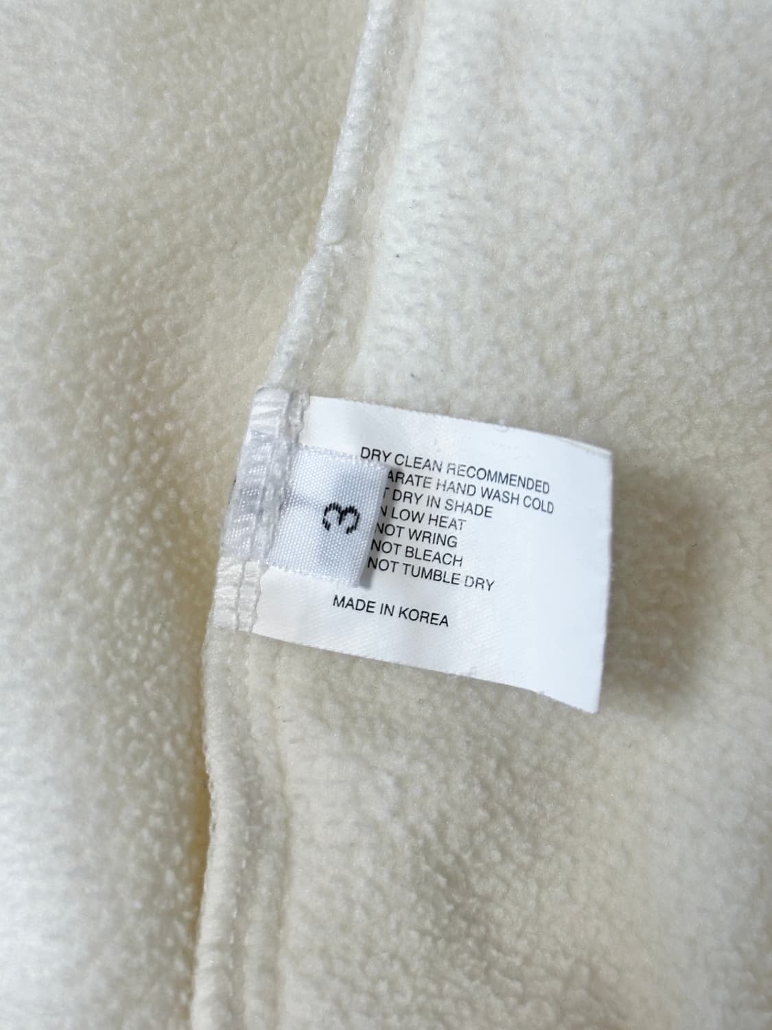 지초이 컴포트 24-006 플리스 후드집업 아이보리 상품이미지4