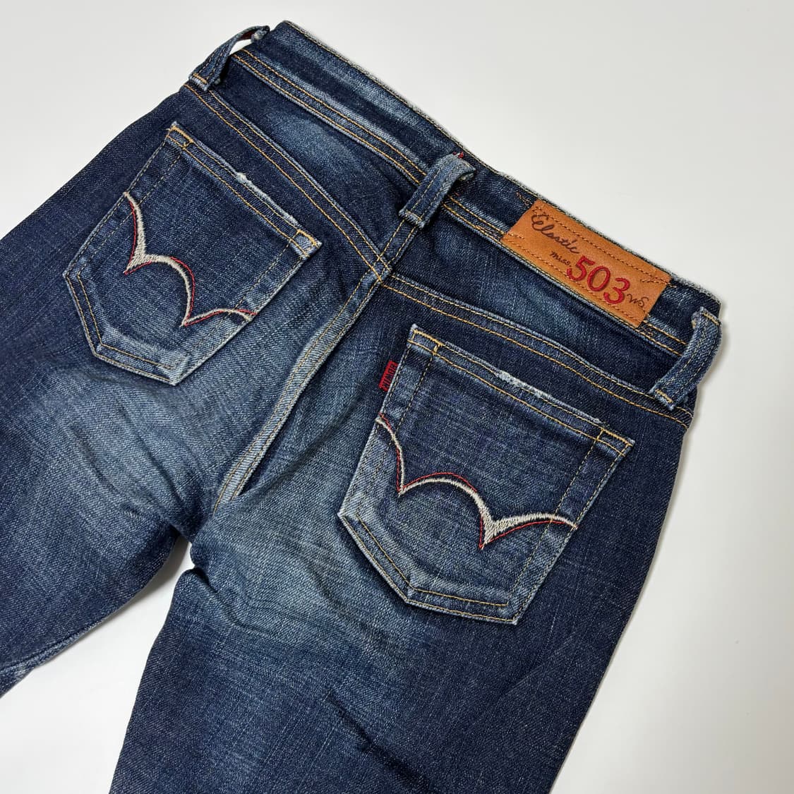 에드윈 미스 503 엘라스틱 부츠컷 데님 상품이미지5