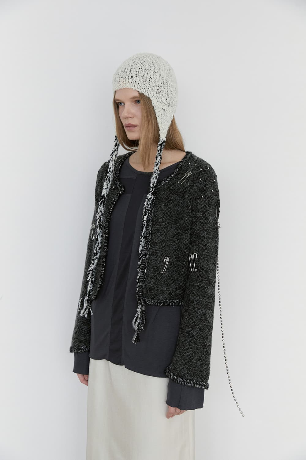 DARED 데어드 HANDMADE BRAID WOOL BONNET 모자 상품이미지3