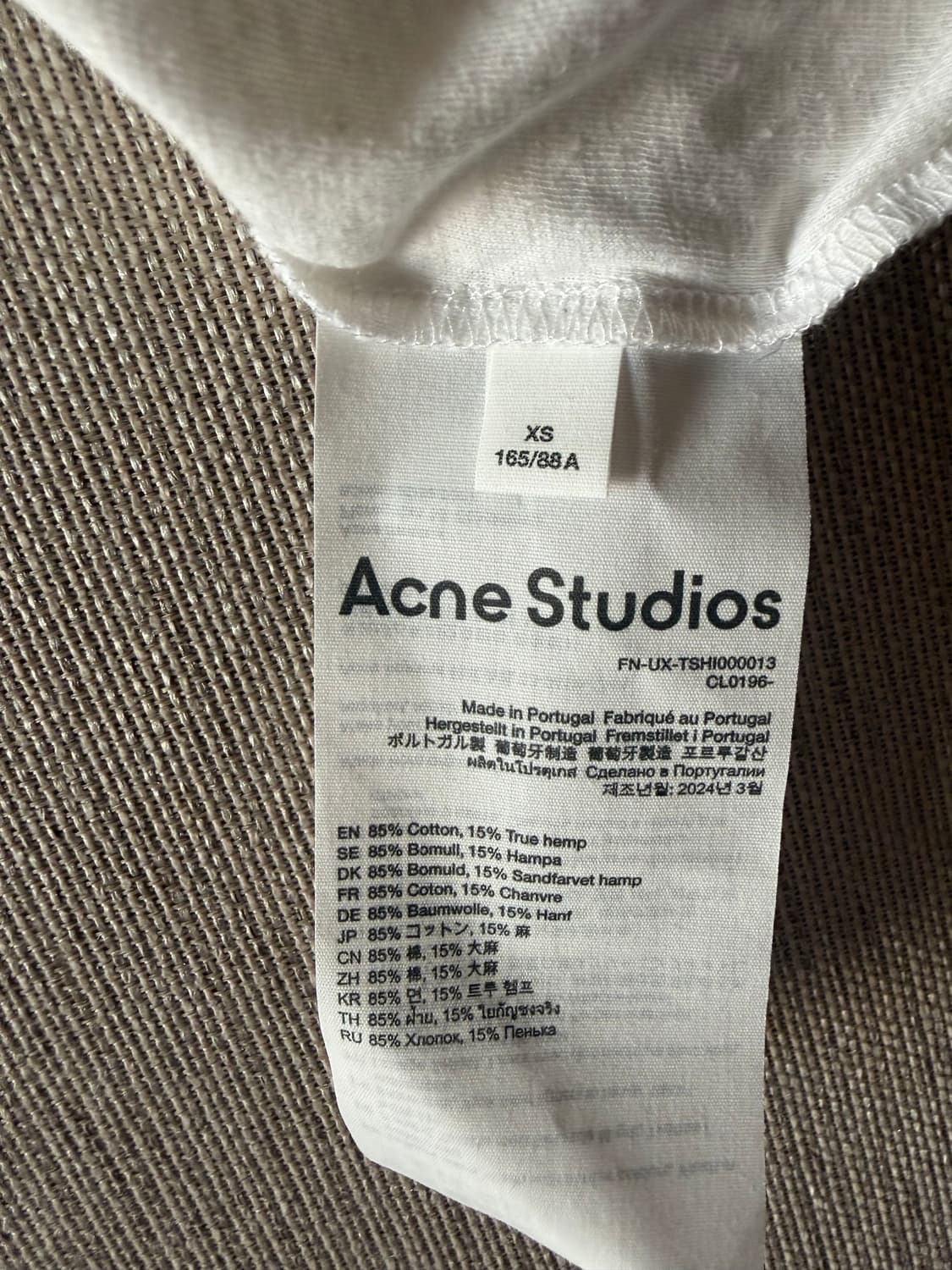 Acne Studios 기본 오버사이즈 반팔 상품이미지2