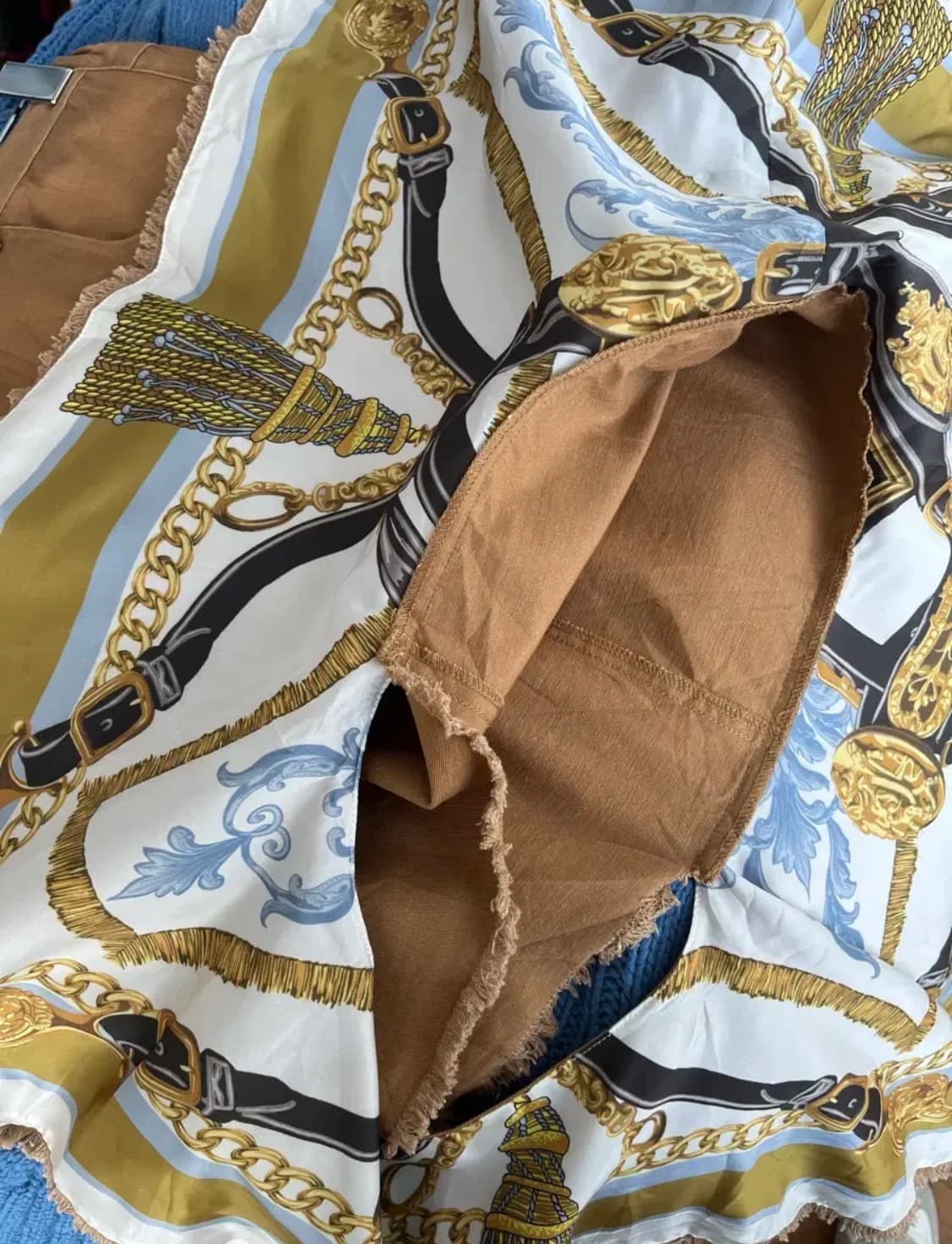 AMRRI 언발 스티치 스커트 상품이미지5