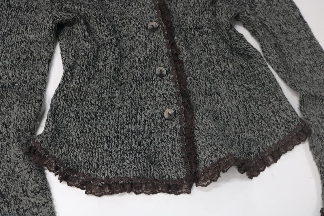 레이스 디테일 니트 가디건 상품이미지5