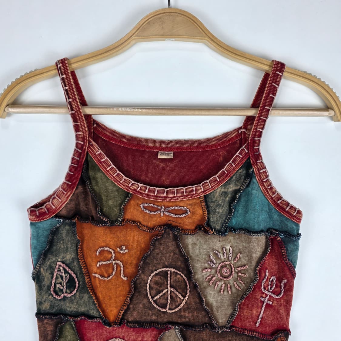 히피 패치워크 슬리브리스  상품이미지2