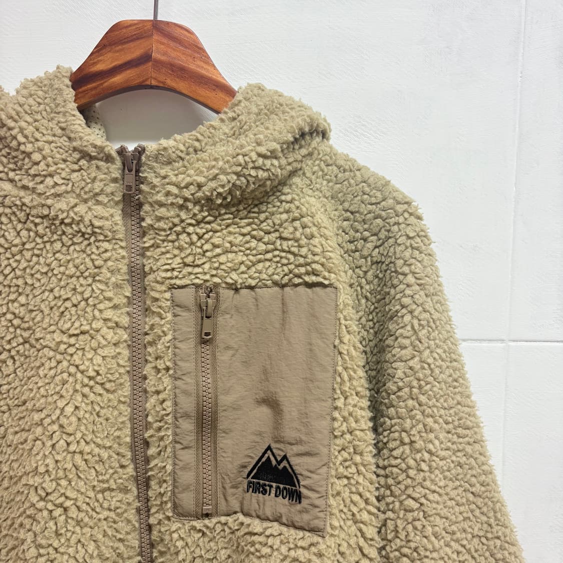 FIRST DOWN 퍼스트다운 플리스 후드 점퍼  상품이미지2