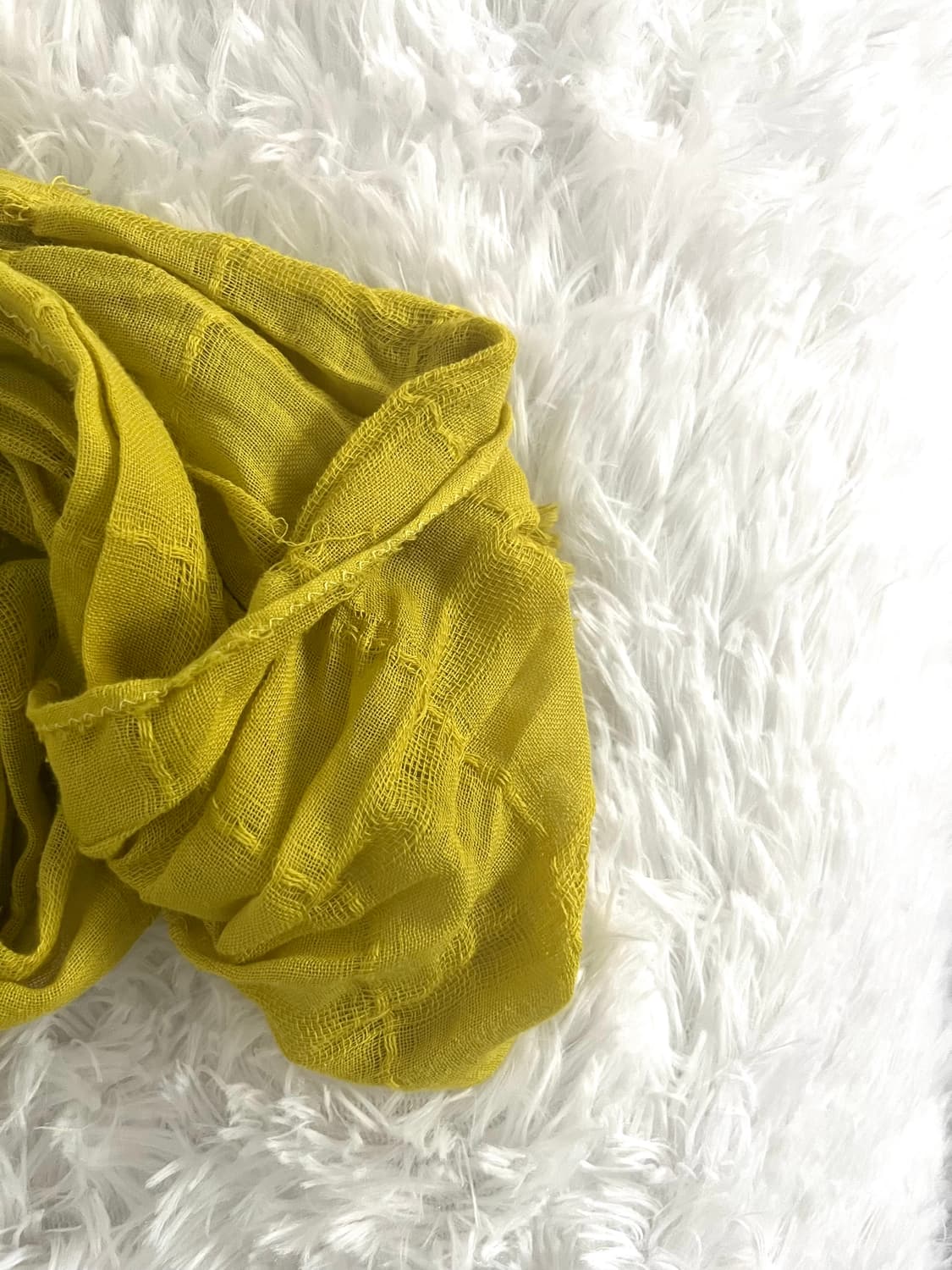 yellow light color scarf 상품이미지3