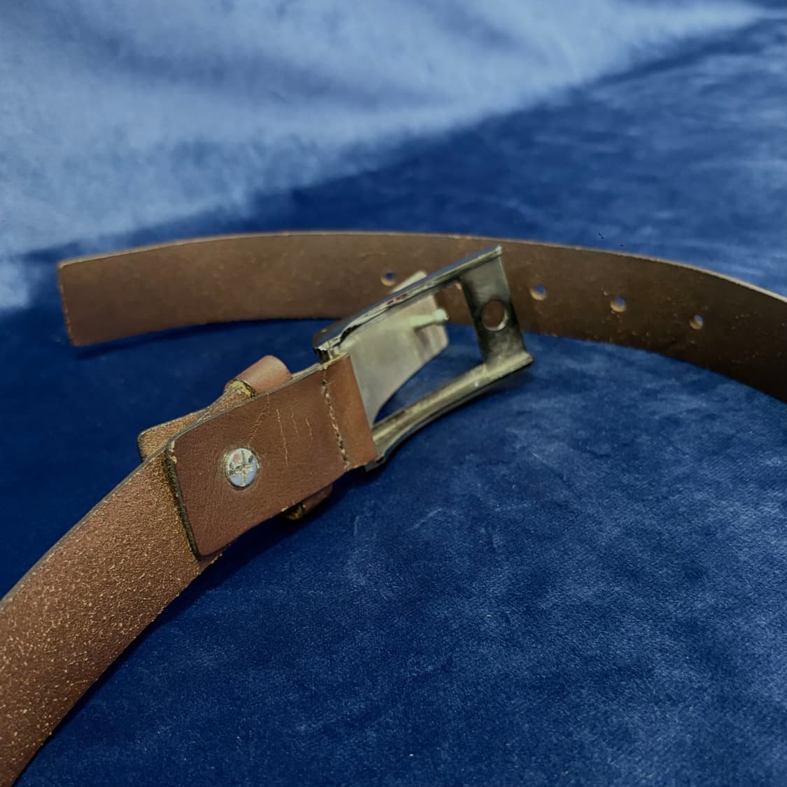 Morgan 빈티지 리얼 레더 벨트 상품이미지3