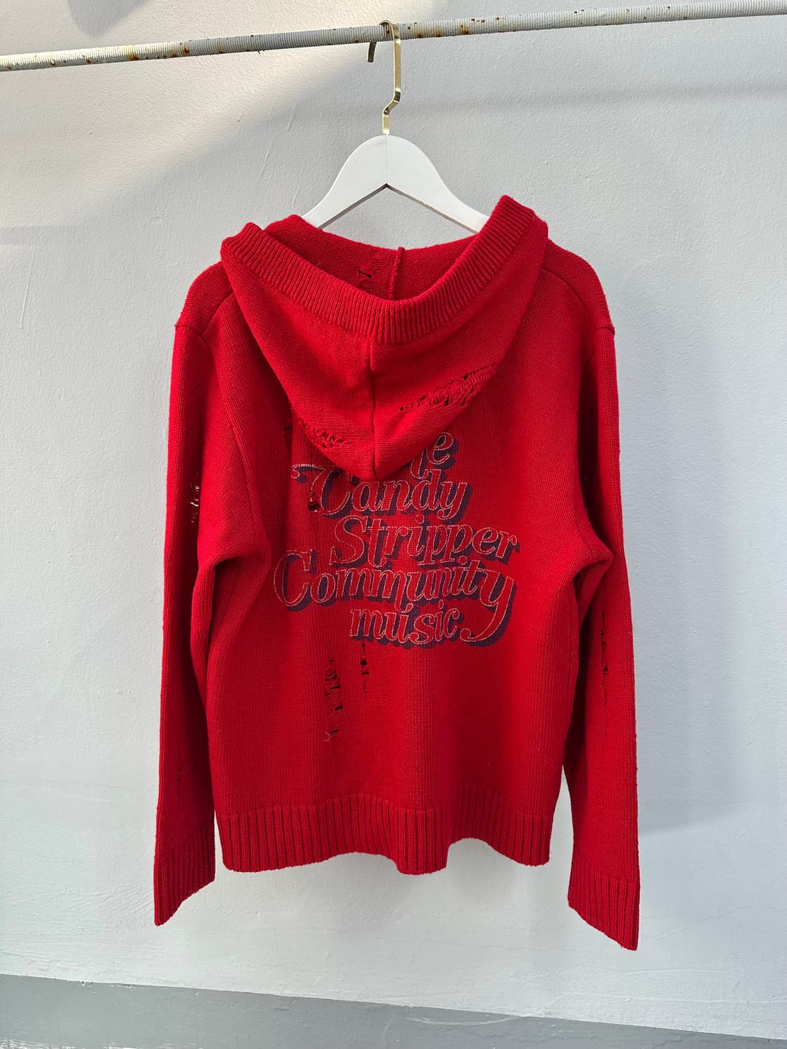 Candy Stripper 데미지 니트 가디건 상품이미지7