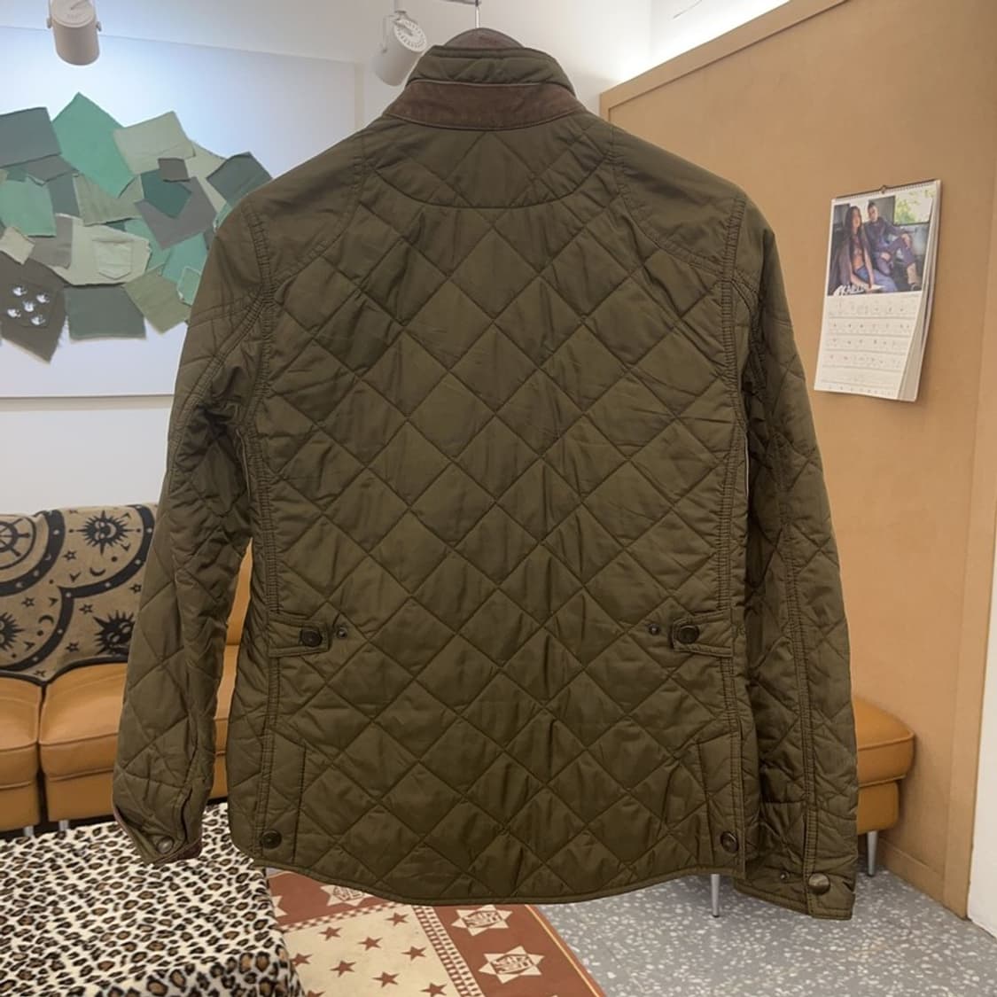 폴로 랄프로렌 빈티지 슬림핏 말차카키 퀄팅 자켓 S C09097 상품이미지4