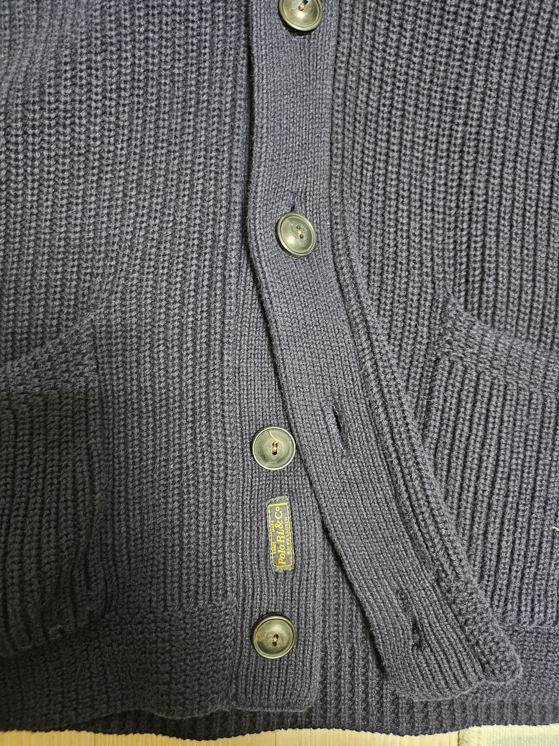 폴로 랄프로렌 코튼 숄카라 가디건 상품이미지2