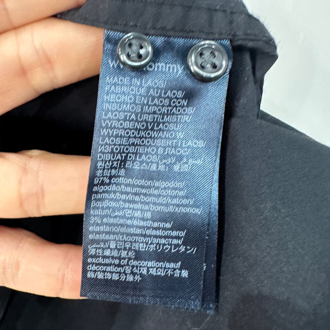 타미힐피거 블랙 셔츠 105 상품이미지4