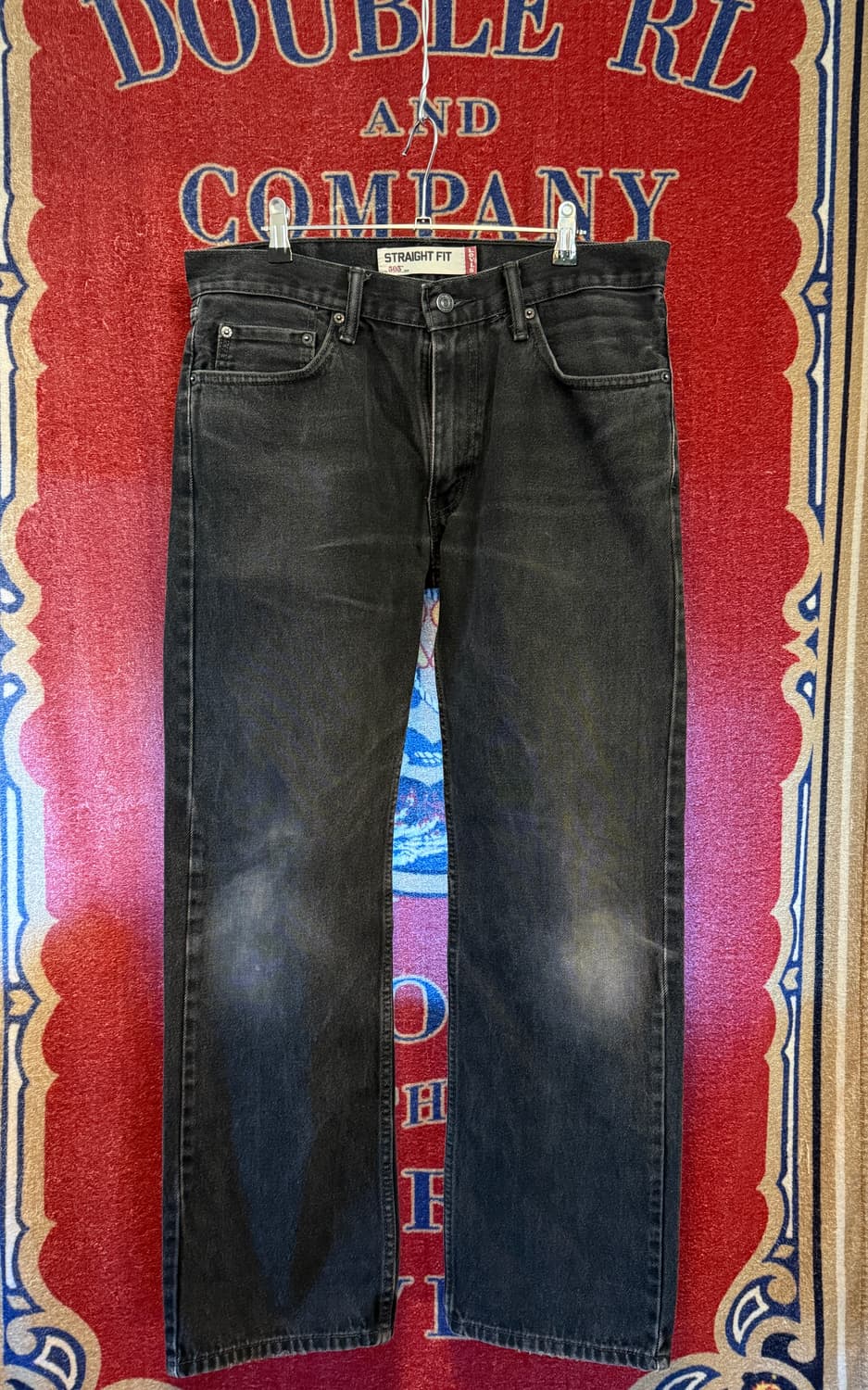 리바이스 505 흑청 33/32 워싱 상품이미지1