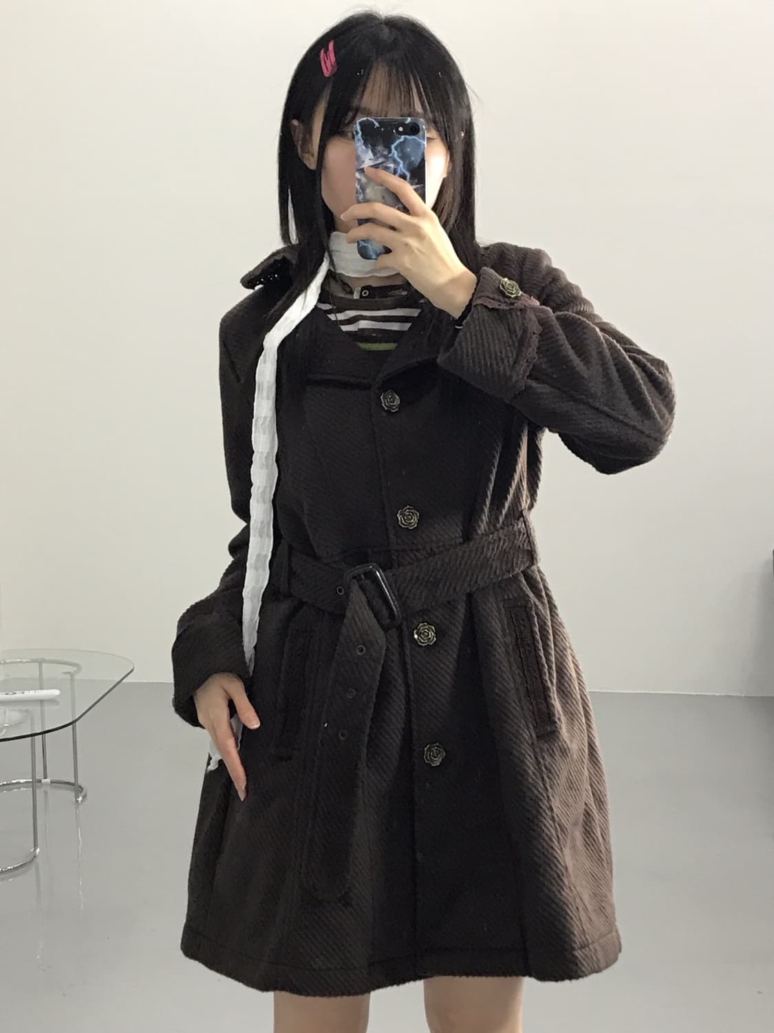Axes Femme Brown Wool Coats 상품이미지1