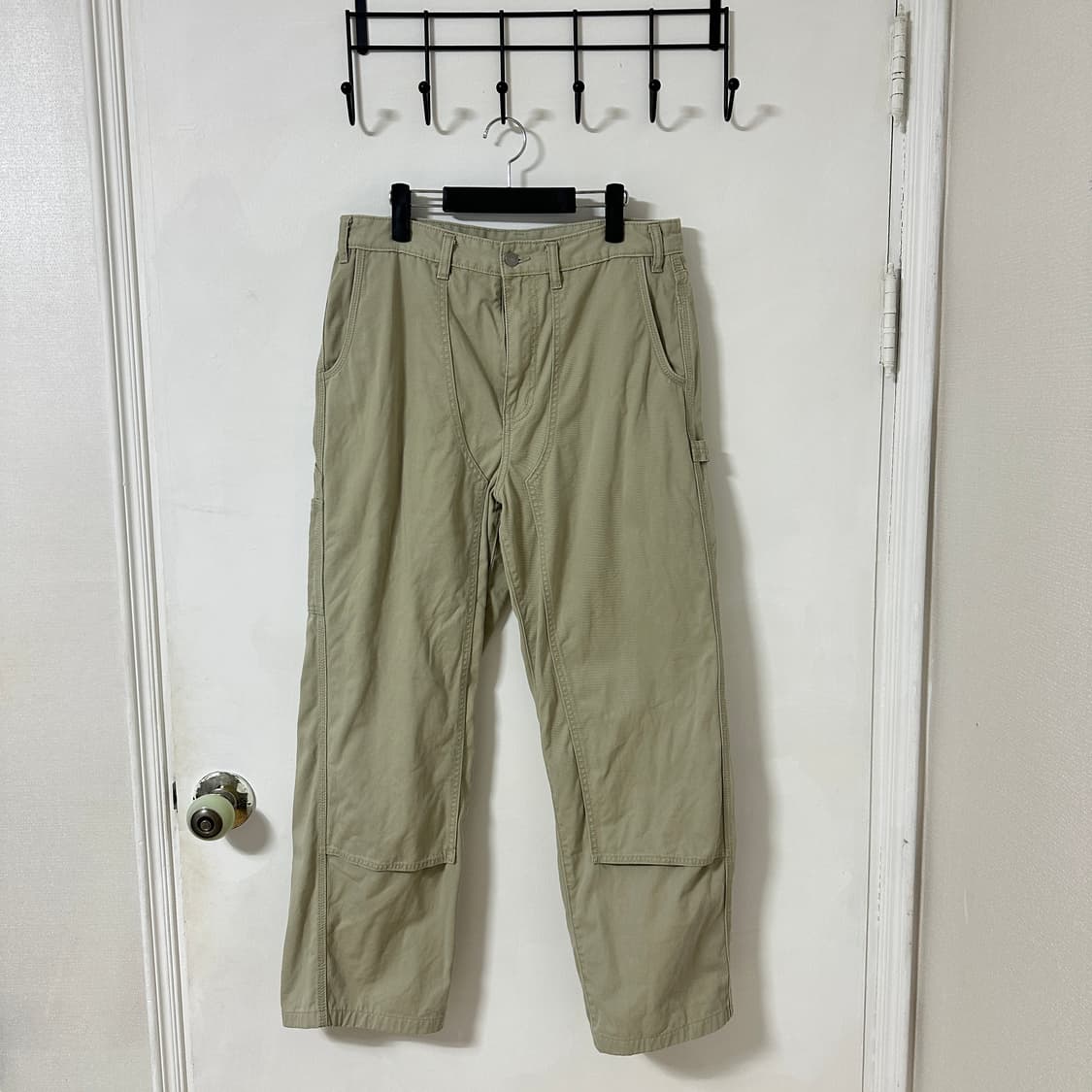 L 디스이즈네버댓 더블니 카펜터팬츠 베이지 상품이미지1