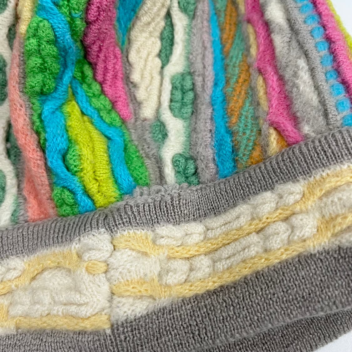 쿠지 오스트레일리아 멀티컬러 케이블 니트 상품이미지4