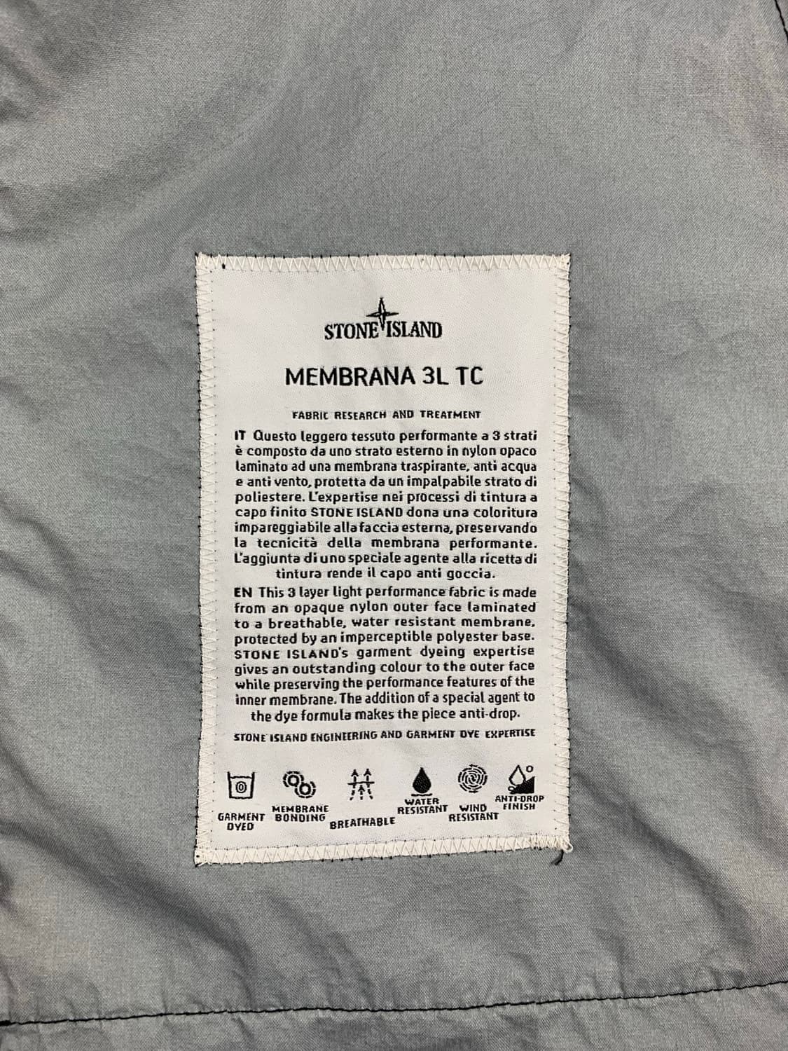 [L] 정품 스톤아일랜드 21SS 멤브라나 3L TC 후드자켓 상품이미지6
