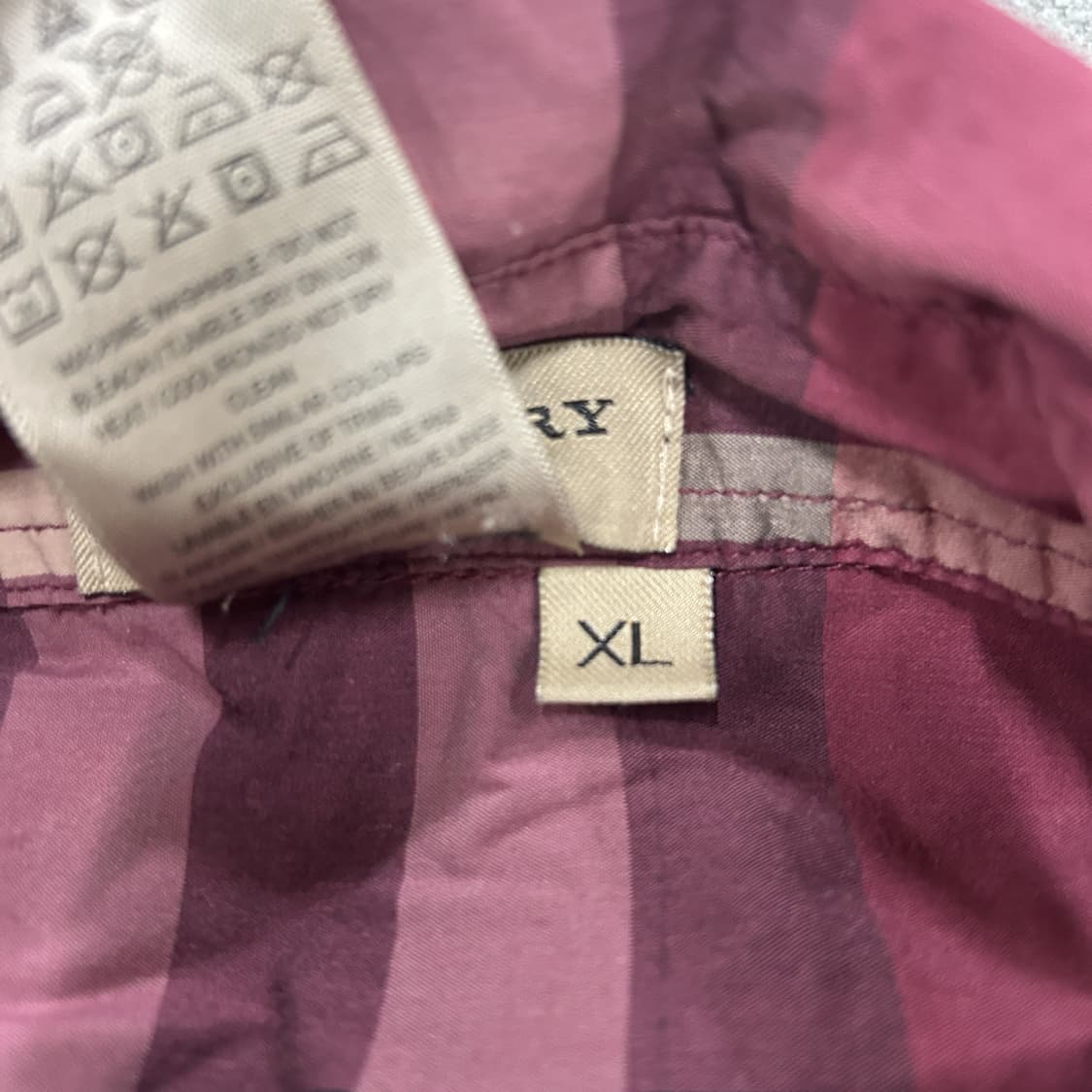 버버리 체크 셔츠 XL사이즈 상품이미지3