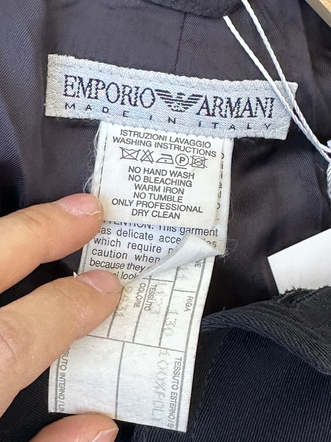 엠포리오 아르마니 8-90s 벨티드 트렌치 코트 상품이미지5